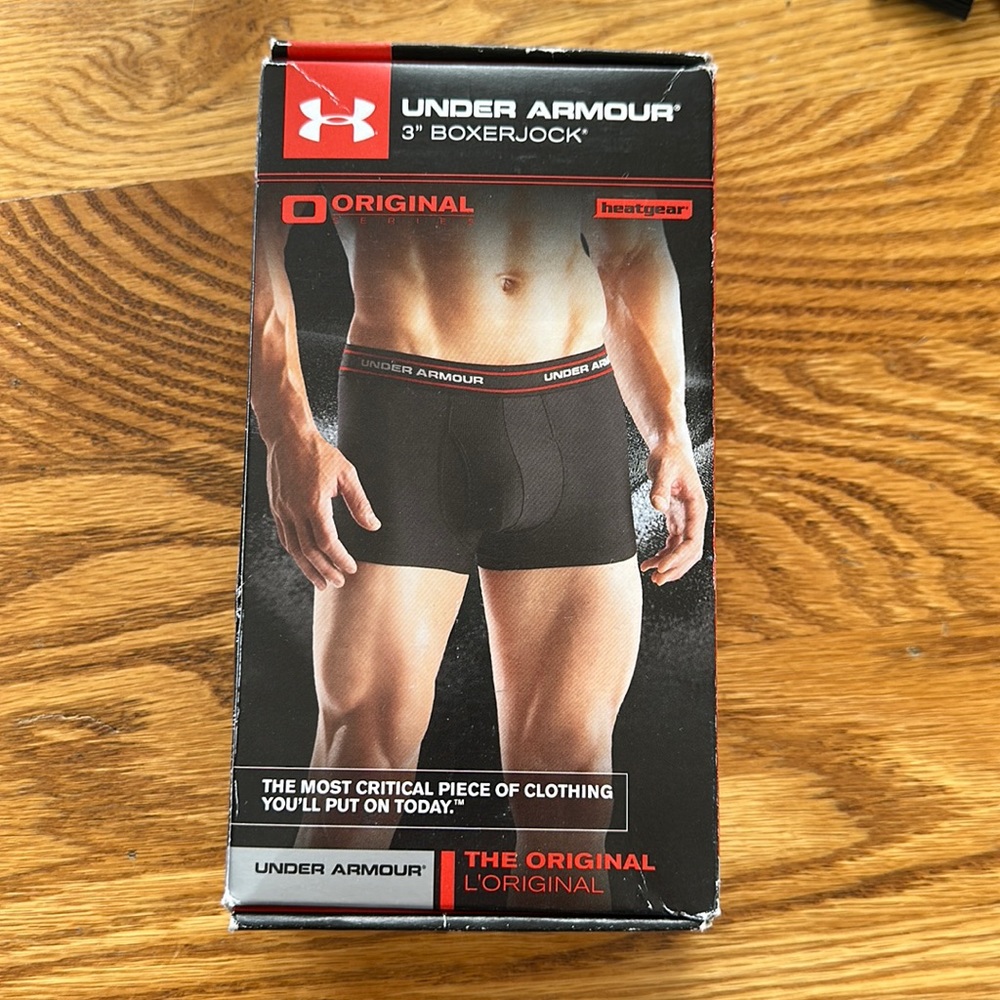 Men’s Under Armor 3” BoxerJock Boxer brief underwear Size Small Color black